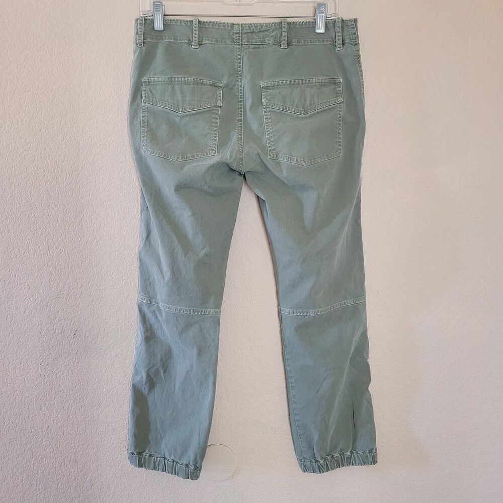 Nili Lotan Cargo Cropped Jogger Military Pants Women Size 4 111/88 80NL Green - Picture 8 of 8